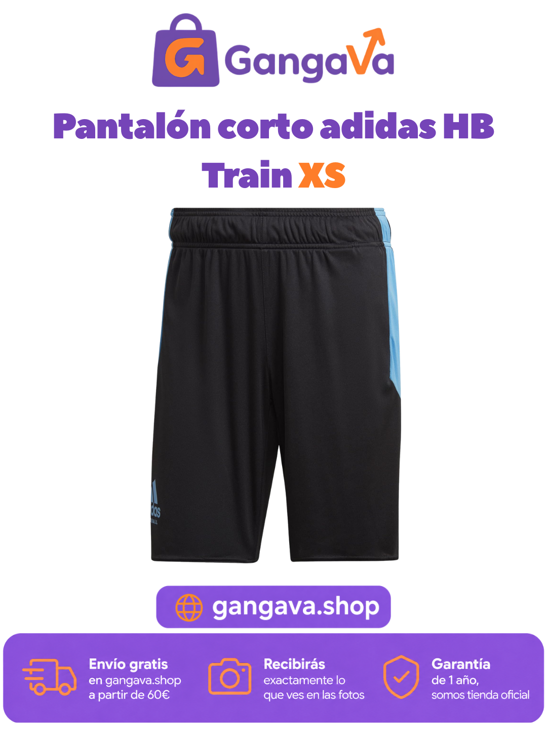 Pantalón corto adidas HB Train hombre talla XS