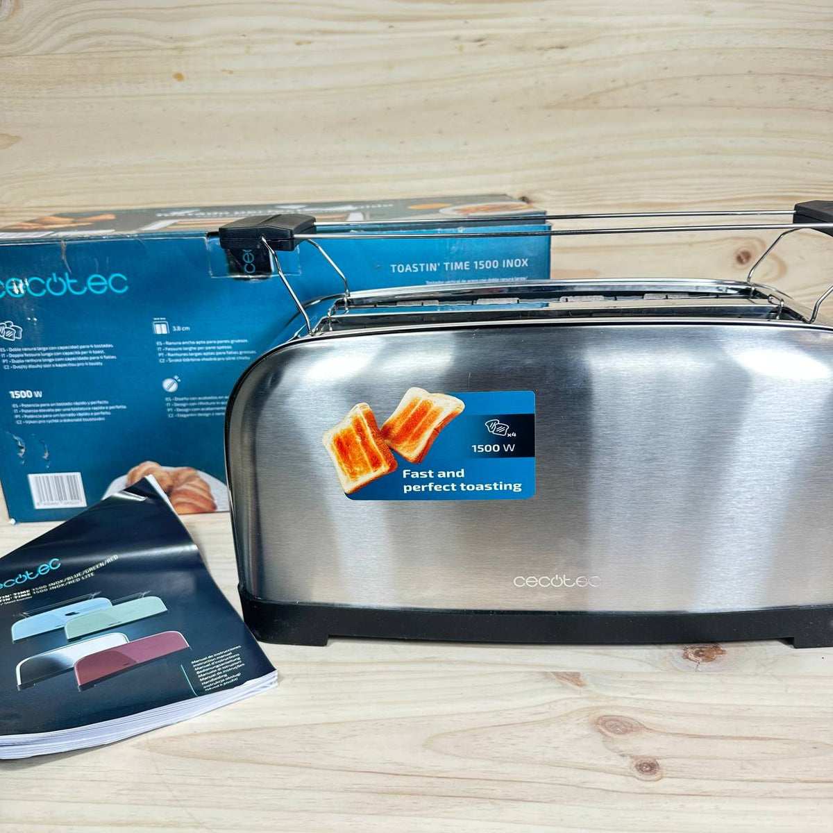 Cecotec Tostador Toastin' Time 1500 Inox