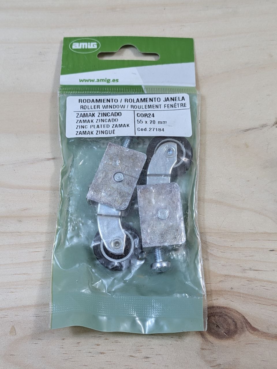 Rodamientos Ventana Amig COR24 55x20mm Pack 2
