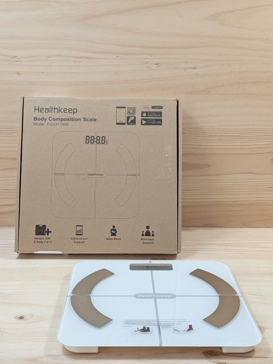 Báscula Inteligente Healthkeep 13 Datos 180kg