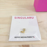 SINGULARU - Pendiente Suelto Triple Spark. Plat... - foto 2