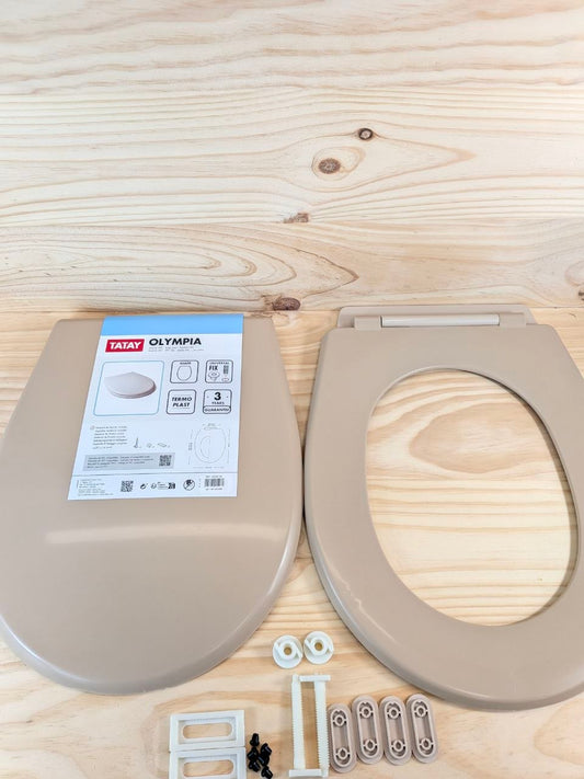 TATAY Tapa WC Victoria Ovalada Beige Brillante
