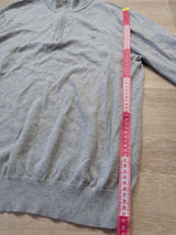 Jersey Gant Cuello Alto Cremallera Corta Gris M - foto 4