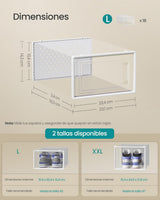 Pack 18 Cajas Zapatos SONGMICS Apilables 33cm - foto 2