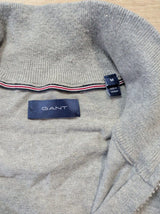 Jersey Gant Cuello Alto Cremallera Corta Gris M - foto 2