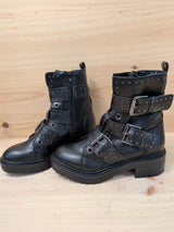 Botas Biker Obsel Hebillas Tachuelas Negro T36 - foto 8