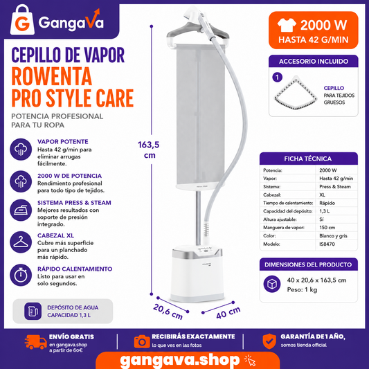 Centro planchado vertical Rowenta IS8470