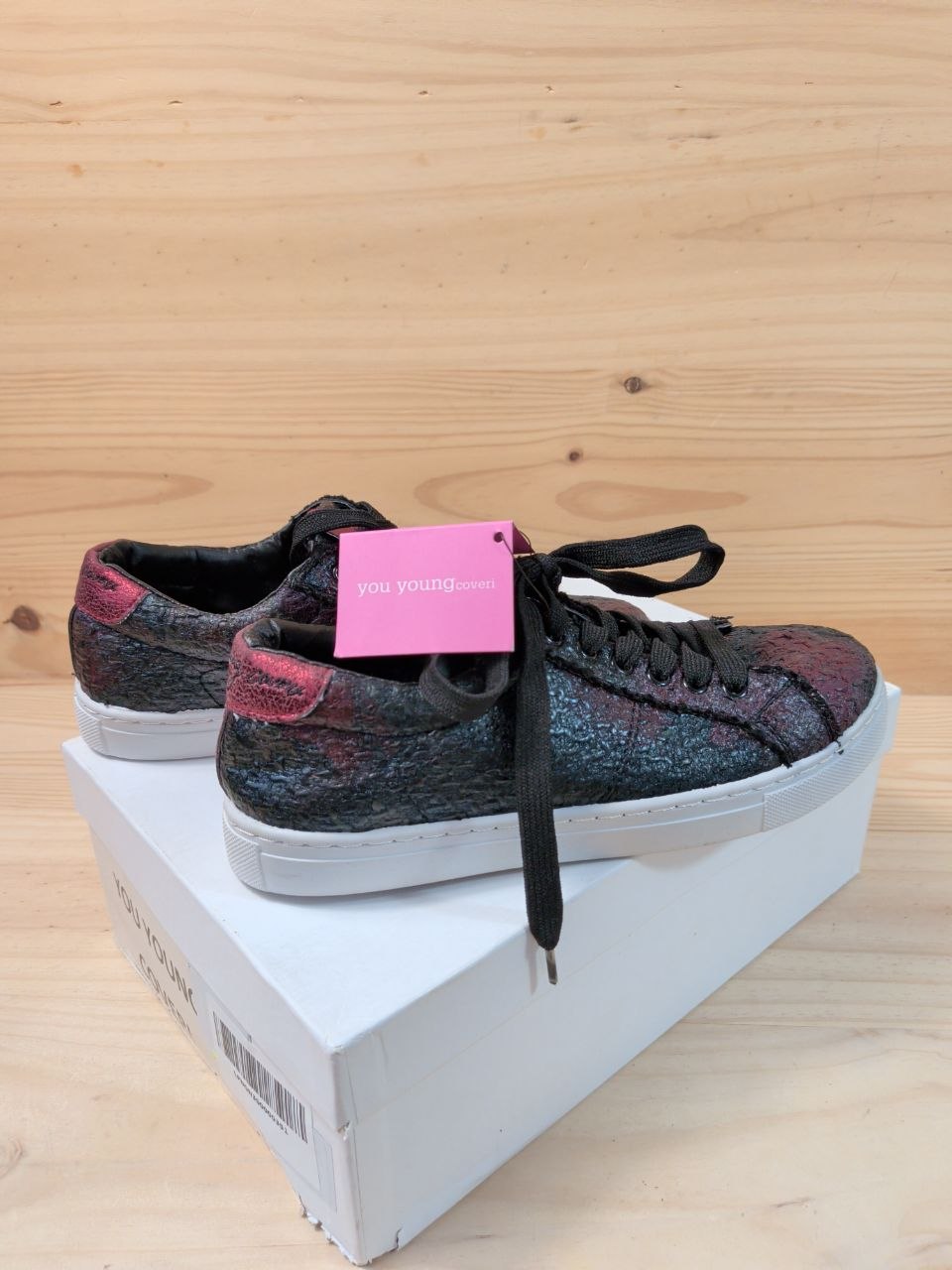 Zapatillas You Young Coveri Mujer Negro Rojo Talla 37