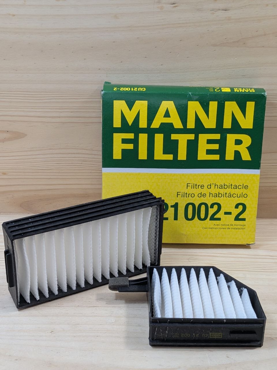 Pack 2 Filtros Cabina MANN-FILTER CU21002-2