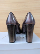 Mocasines Tacón Alesya Peltro T40 L106B06 - foto 4