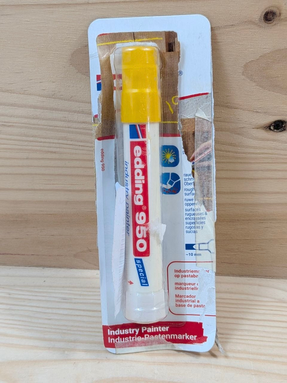 Marcador Industrial edding 950 Amarillo 10mm