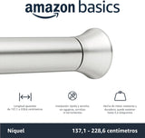 Barra ducha Amazon Basics 137-229 cm níquel - foto 2