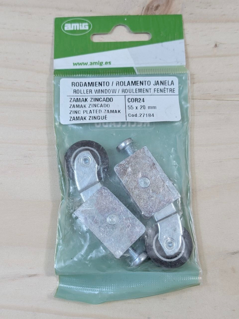 Rodamientos Ventana Amig COR24 55x20mm Pack 2