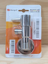 Llave Escuadra Ibergrif M22025 G1/2”xG3/8” Cromo