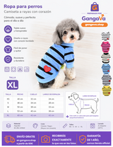 Zunea Camisa para Perros Pequeños Verano Azul - foto 3