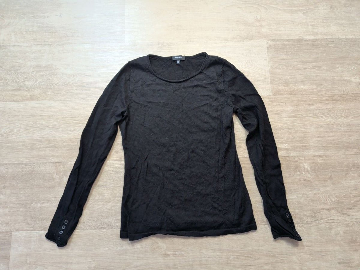 Jersey Lawrence Grey Lana Merina Negro Talla XS