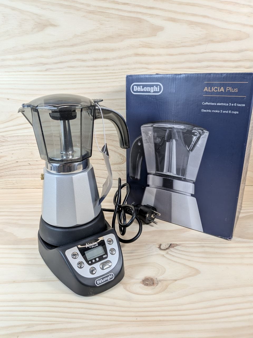 Cafetera moka eléctrica De'Longhi Alicia Plus 6 tazas - foto 1