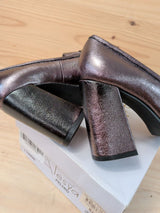 Mocasines Tacón Alesya Peltro T35 L106B06 - foto 4