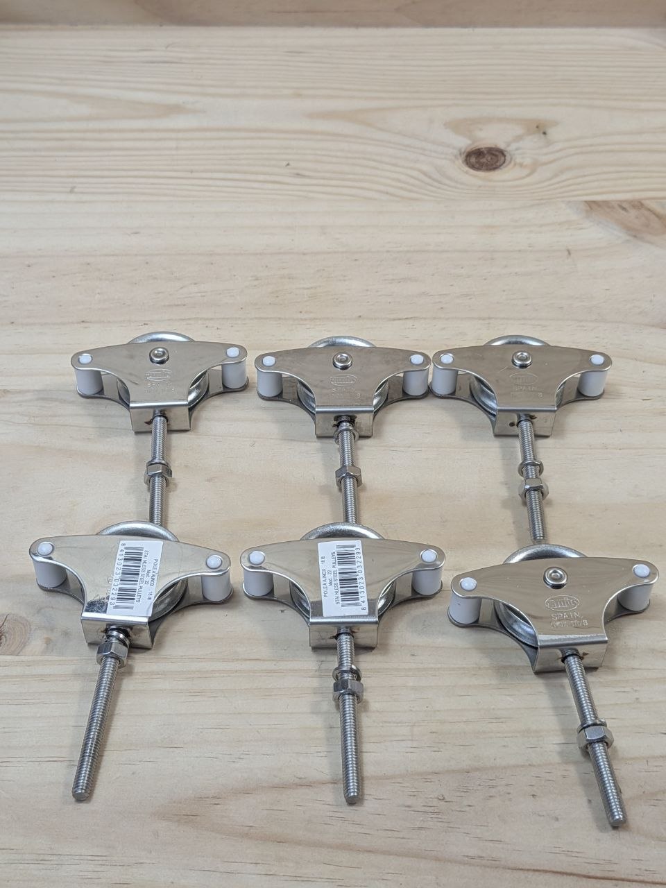 Poleas Tendedero Amig Acero Inox 39mm Pack 6