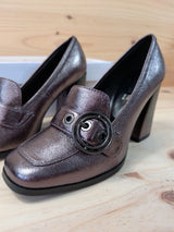 Mocasines Tacón Alesya Peltro T37 L106B06 - foto 6