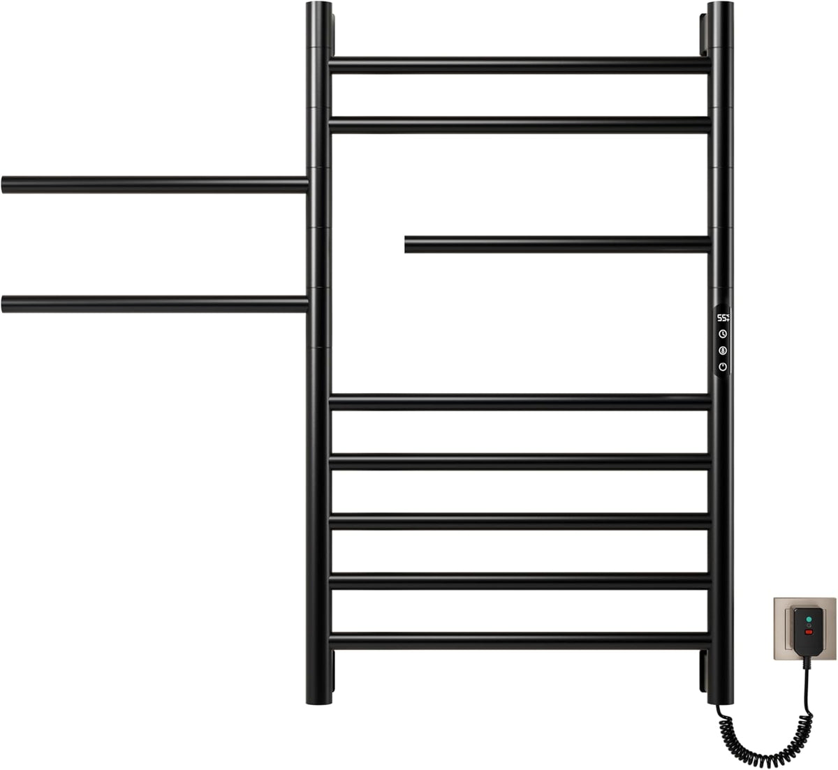 Toallero eléctrico Radiador 520×850 mm Negro