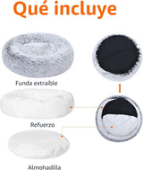 Cama donut perros Amazon Basics 91 cm gris - foto 2