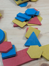 Kit Bloques Lógicos WISSNER RE-Wood 58 Piezas - foto 3
