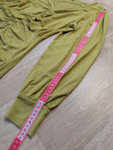 Vestido Midi Drapeado Escote V Verde M - foto 4