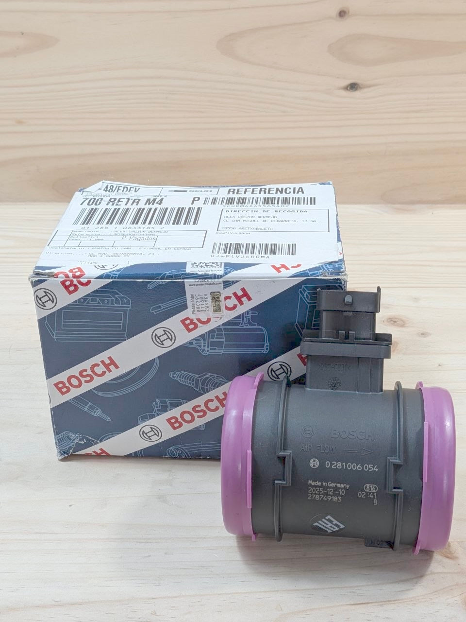 Caudalímetro Bosch 0281006054 Masa Aire Motor