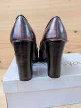 Mocasines Tacón Alesya Peltro T36 L106B06 - foto 2