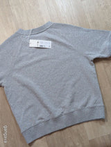 Sudadera Manga Corta French Terry Gris XXS - foto 6