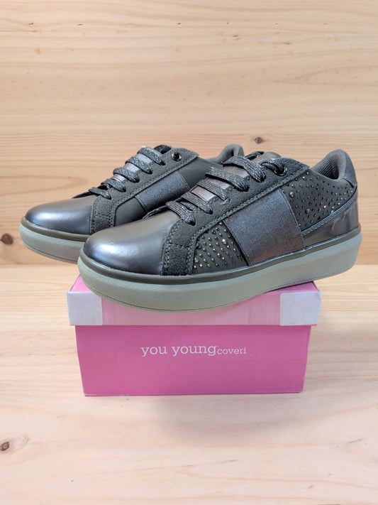 Zapatillas You Young Coveri Mujer 37 Gris Plateado