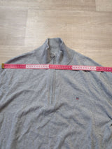 Jersey Gant Cuello Alto Cremallera Corta Gris M - foto 5