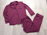 Pijama viscosa Lawrence Grey granate mujer M