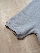 Sudadera Manga Corta French Terry Gris XXS - foto 3