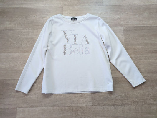 Camiseta Monari Via Bella Pedrería Blanca 42