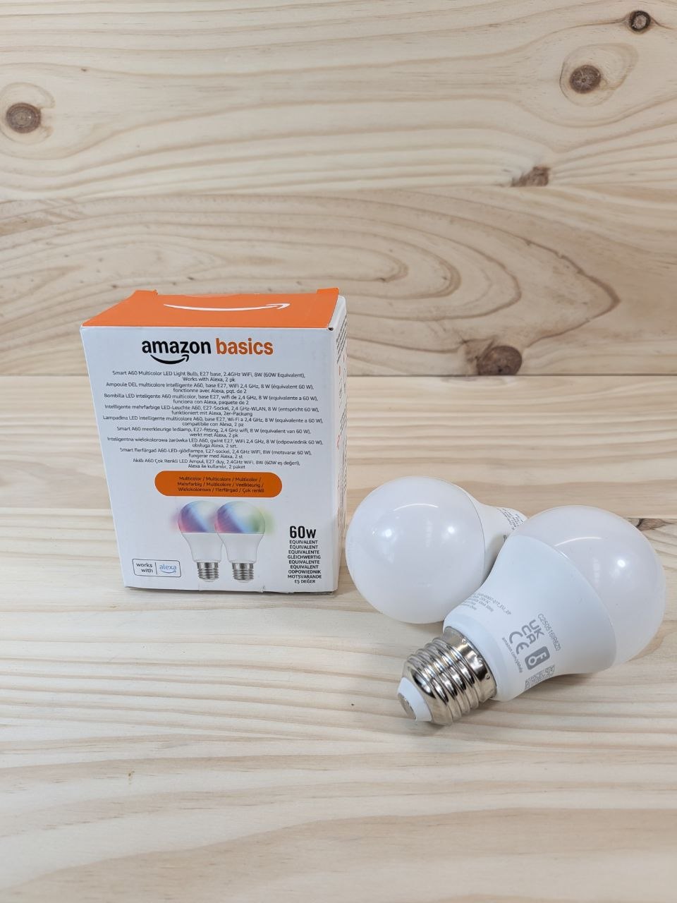 Bombillas Smart Amazon Basics E27 multicolor 2 uni