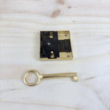 Amig - Cerradura Embutir Mueble 30 mm Latón Mate - foto 3