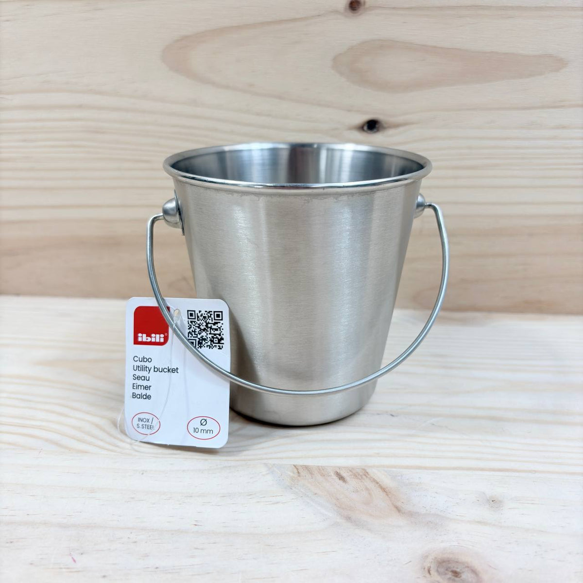 Cubo inox IBILI 10x10x10 cm gris