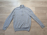 Jersey Gant Cuello Alto Cremallera Corta Gris M