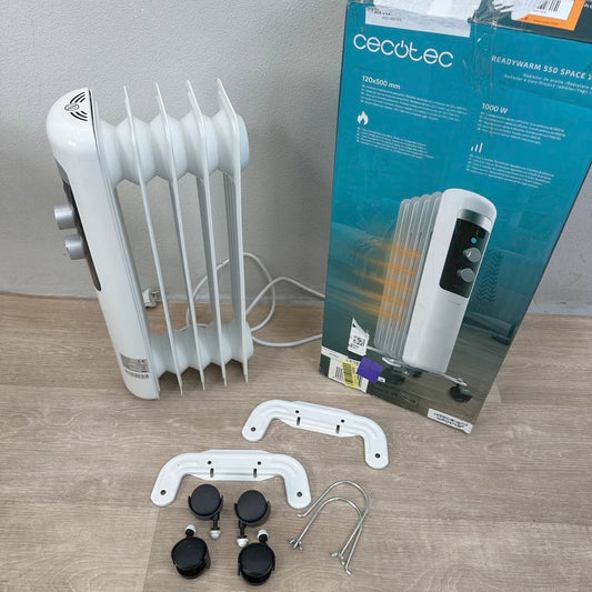 Radiador Aceite Cecotec 1000W 5 Módulos