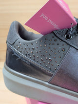 Zapatillas You Young Coveri Mujer 37 Gris Pedrería - foto 2