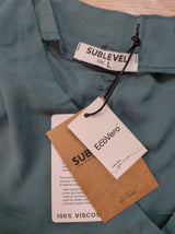 SUBLEVEL Camiseta Top Mujer L Verde - foto 3