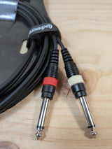 Cable Basic Line 3m Jack 3,5mm a 2x6,3mm - foto 2
