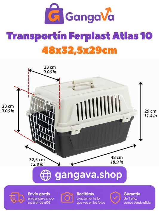 Transportín Ferplast Atlas 10 EL 48x32,5x29cm