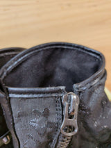 Botines Biker Obsel Mujer 37 Negro Hebillas - foto 5