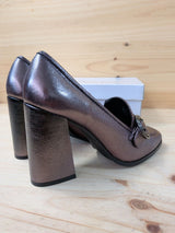 Mocasines Tacón Alesya Peltro T40 L106B06 - foto 2