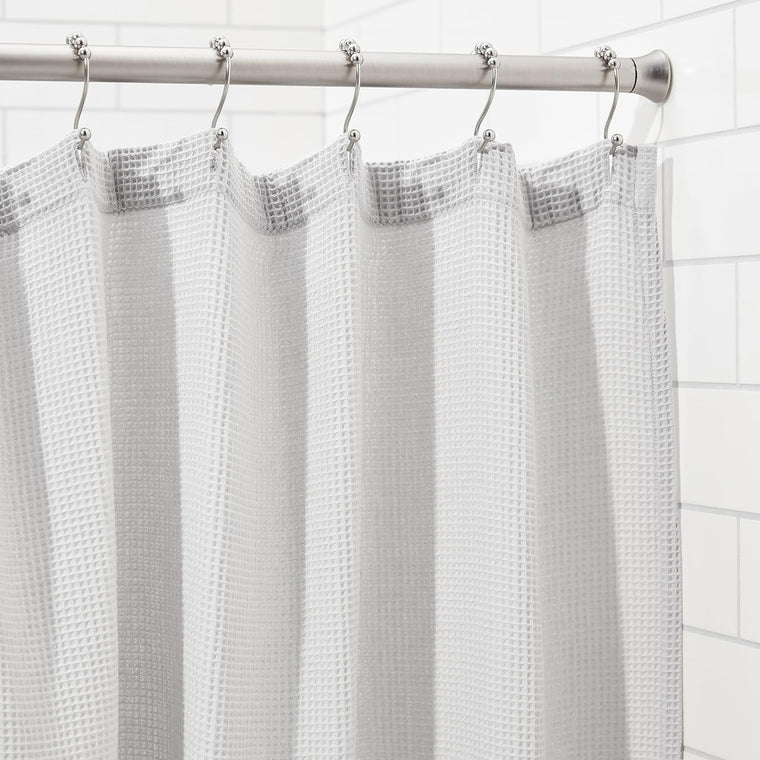 Barra ducha Amazon Basics 137-229 cm níquel