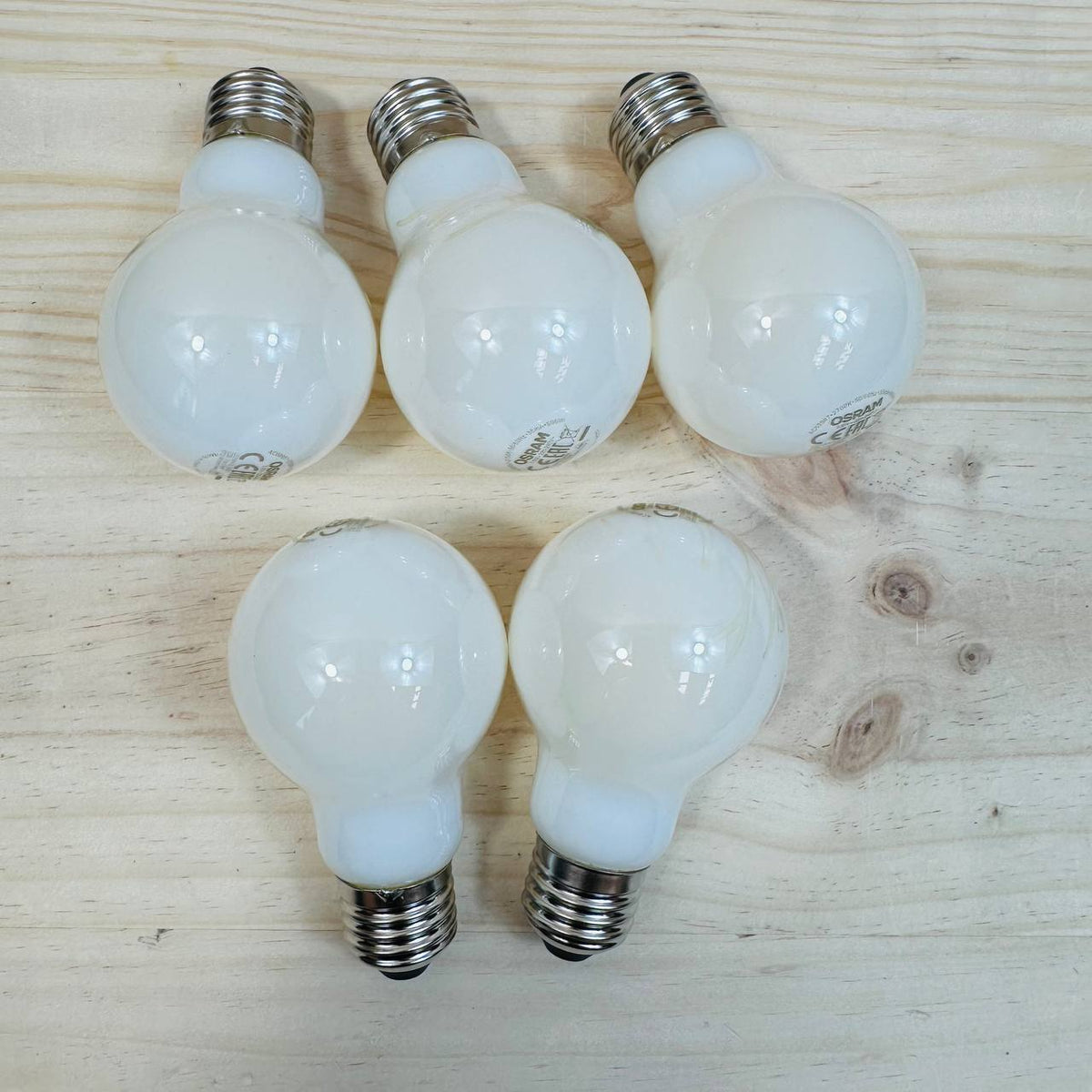 OSRAM Lámparas LED 60W, 5 bombillas E27 mate