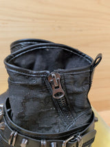 Botines Biker Obsel Mujer 37 Negro Hebillas - foto 6